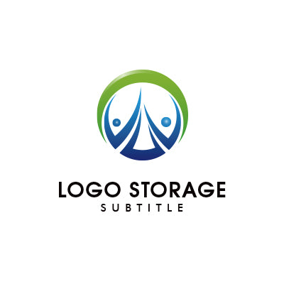 「人」をモチーフにデザインしたロゴ