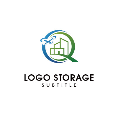 「建物」「ドローン」をモチーフにデザインしたロゴ