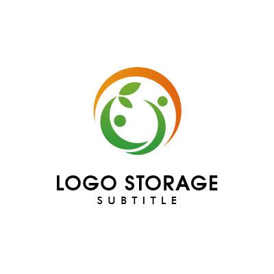 「人」「自然」をモチーフにデザインしたロゴ