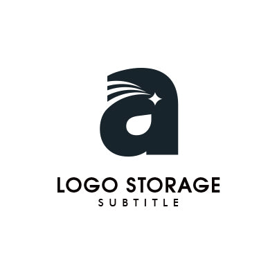 アルファベットの「a」「星」をモチーフにデザインしたロゴ