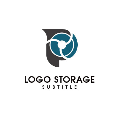 アルファベットの「P」「スクリュー」をモチーフにデザインしたロゴ