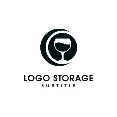 「ワイン」「月」をモチーフにデザインしたロゴ