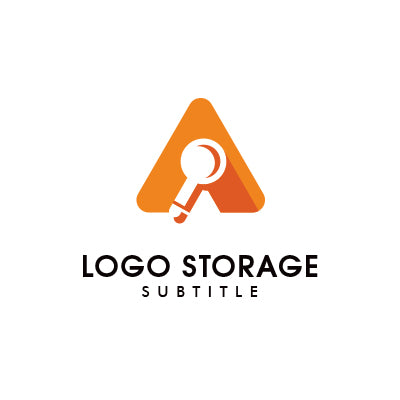 アルファベットの「A」「虫眼鏡」をモチーフにデザインしたロゴ