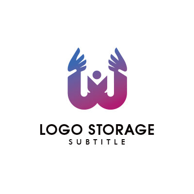 アルファベットの「W」「M」「人」をモチーフにデザインしたロゴ