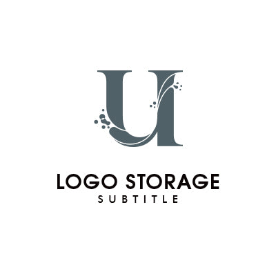 アルファベットの「U」「水」をモチーフにデザインしたロゴ