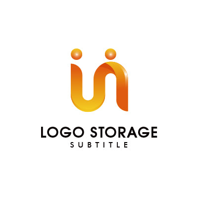 アルファベットの「U」「N」「人」をモチーフにデザインしたロゴ