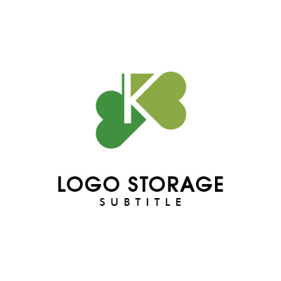 アルファベットの「K」「クローバー」「ハート」をモチーフにデザインしたロゴ