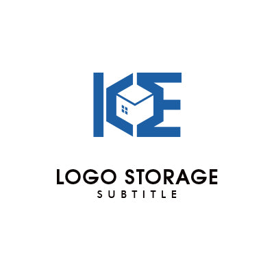 アルファベットの「K」「E」「家」をモチーフにデザインしたロゴ