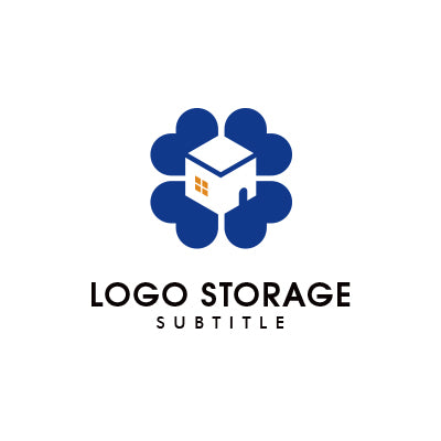 「建物」「四つ葉のクローバー」をモチーフにデザインしたロゴ