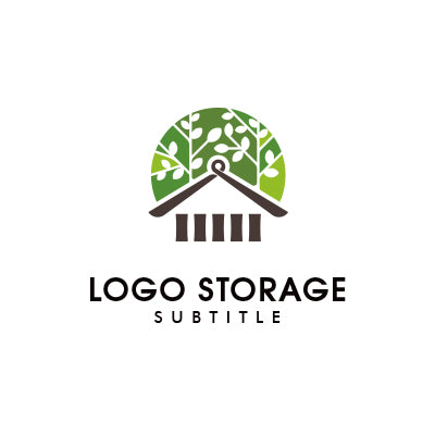 「建物」「自然」をモチーフにデザインしたロゴ