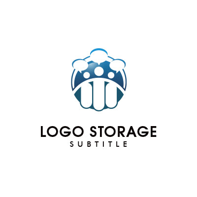 「幾何学的」な形状で「吹き出し」「人」モチーフにデザインしたロゴ