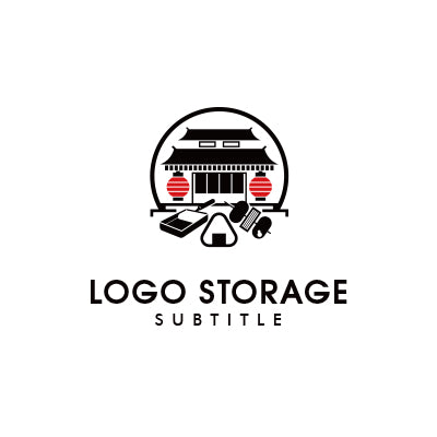 「建物」「食べ物」をモチーフにデザインしたロゴ