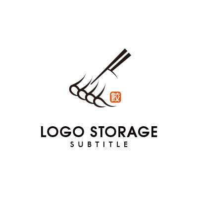 「餃子」をモチーフにデザインしたロゴ