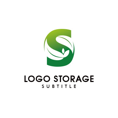 アルファベットの「S」「葉」をモチーフにデザインしたロゴ