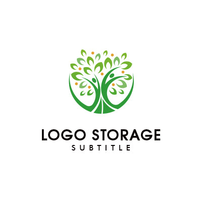 「自然」「人」をモチーフにデザインしたロゴ