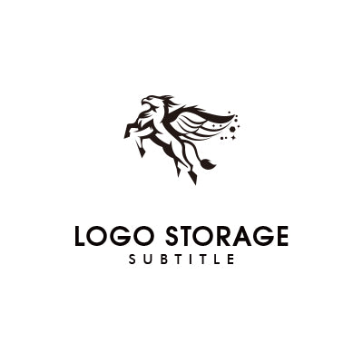 「ペガサス」をモチーフにデザインしたロゴ