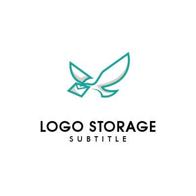 「鳥」「手紙」をモチーフにデザインしたロゴ