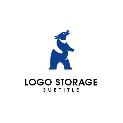 「クマ」をモチーフにデザインしたロゴ