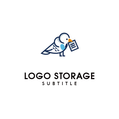 「鳥」「手紙」をモチーフにデザインしたロゴ