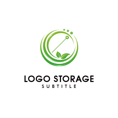 「自然」「鍼灸」をモチーフにデザインしたロゴ