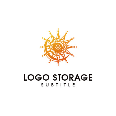 「自然」「太陽」「月」をモチーフにデザインしたロゴ