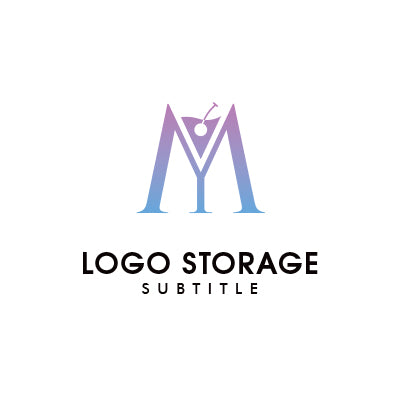 アルファベットの「M」「カクテル」をモチーフにデザインしたロゴ