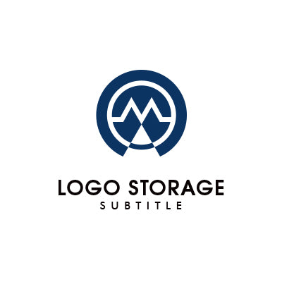アルファベットの「M」をモチーフにデザインしたロゴ