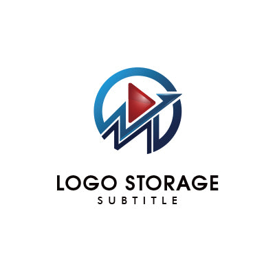 アルファベットの「M」「再生ボタン」をモチーフにデザインしたロゴ