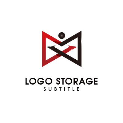 アルファベットの「M」「人」をモチーフにデザインしたロゴ