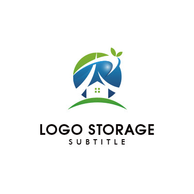 アルファベットの「R」「家」「自然」をモチーフにデザインしたロゴ