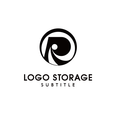 アルファベットの「R」をモチーフにデザインしたロゴ