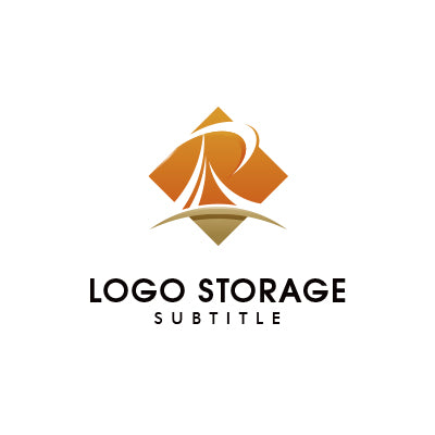 アルファベットの「R」をモチーフにデザインしたロゴ