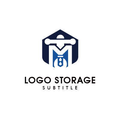 アルファベットの「M」「蛇口」「工具」をモチーフにデザインしたロゴ