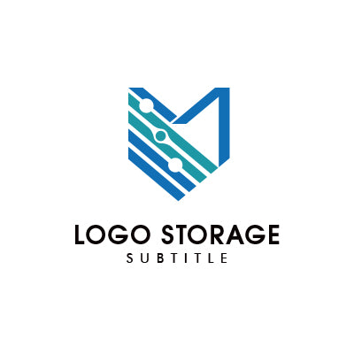 アルファベットの「M」をモチーフにデザインしたロゴ