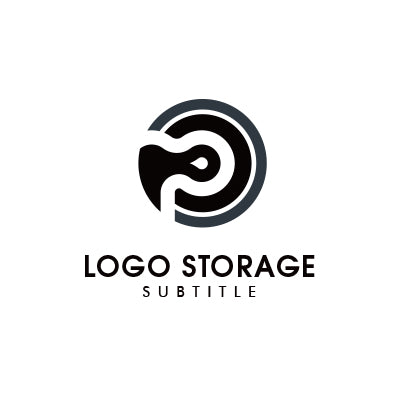 アルファベットの「P」をモチーフにデザインしたロゴ