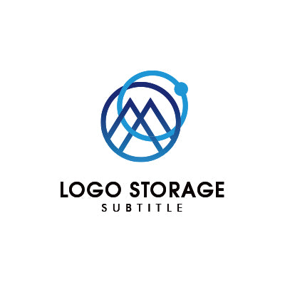 アルファベットの「M」「幾何学」をモチーフにデザインしたロゴ