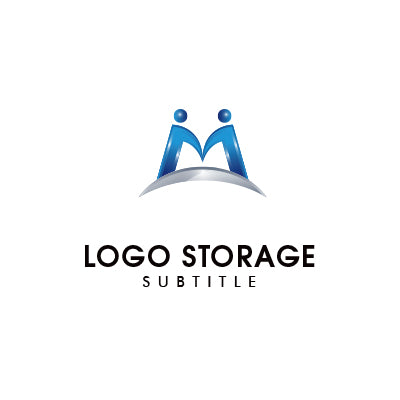 アルファベットの「M」「人」をモチーフにデザインしたロゴ