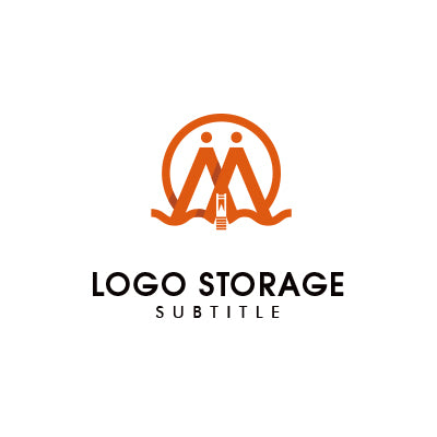 アルファベットの「M」「人」をモチーフにデザインしたロゴ