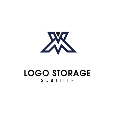 アルファベットの「M」「V」をモチーフにデザインしたロゴ