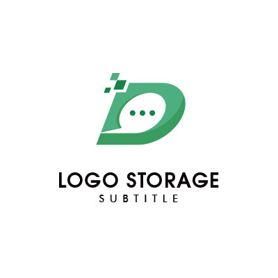 アルファベットの「D」「吹き出し」をモチーフにデザインしたロゴ