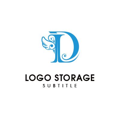 アルファベットの「D」「羽」をモチーフにデザインしたロゴ