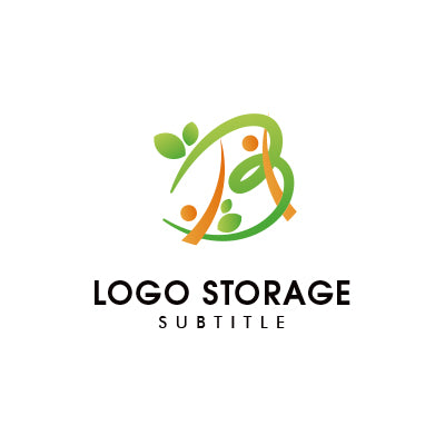 アルファベットの「B」「人」「自然」をモチーフにデザインしたロゴ