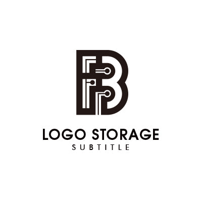 アルファベットの「B」をモチーフにデザインしたロゴ