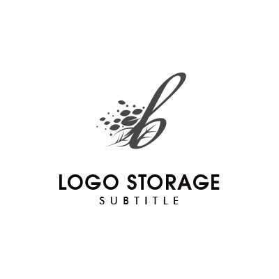 アルファベットの「b」「葉」をモチーフにデザインしたロゴ