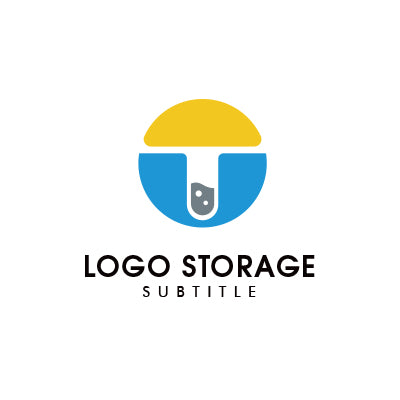 アルファベットの「T」を「試験管」をモチーフにデザインしたロゴ