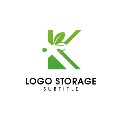 アルファベットの「K」「自然」をモチーフにデザインしたロゴ