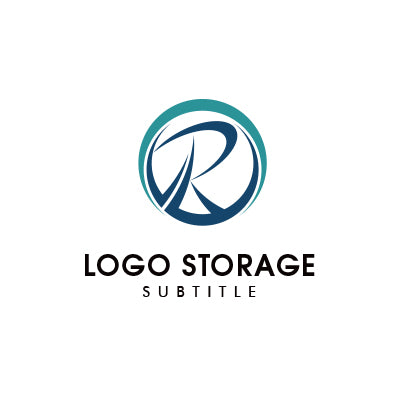 アルファベットの「R」をモチーフにデザインしたロゴ