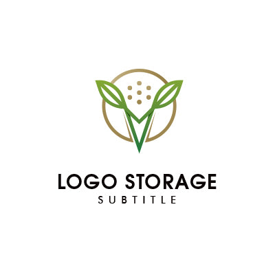 アルファベットの「V」「葉」をモチーフにデザインしたロゴ