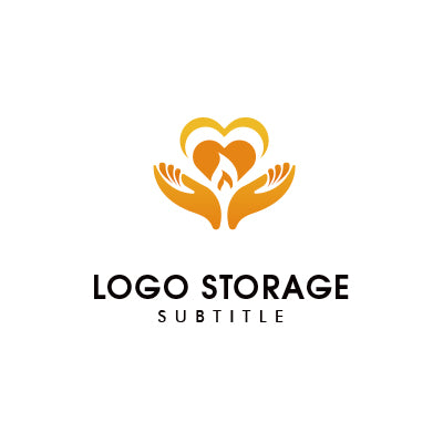 「手」「ハート」をモチーフにデザインしたロゴ
