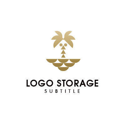 「自然」「ヤシの木」をモチーフにデザインしたロゴ
